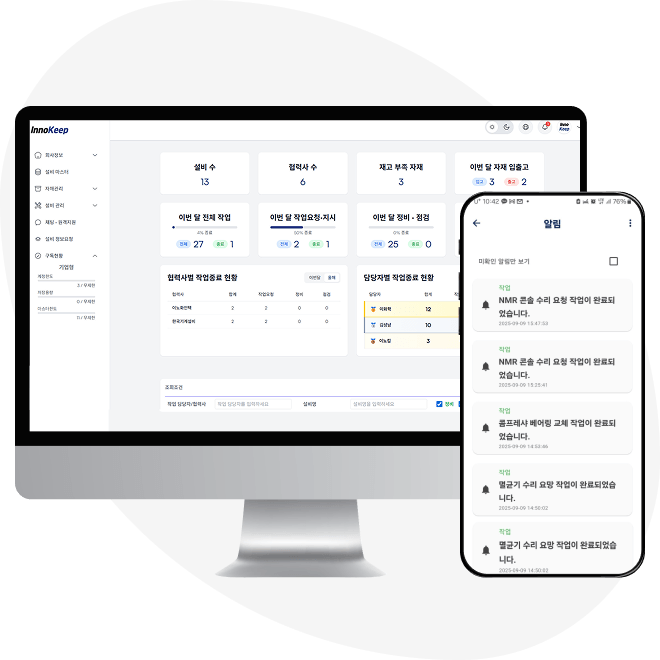 InnoKeep Dashboard